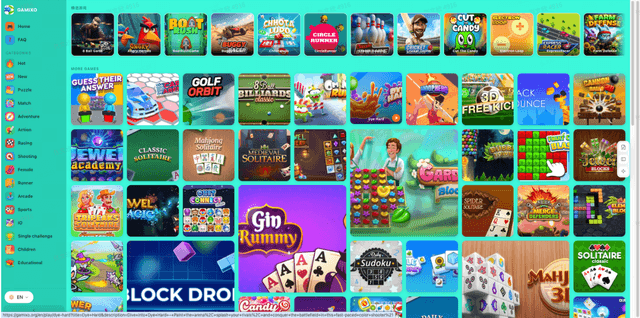 Gamixo SEO project screenshot